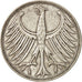 GERMANY - FEDERAL REPUBLIC, 5 Mark, 1951, Stuttgart, EF(40-45), Silver, KM:112.1