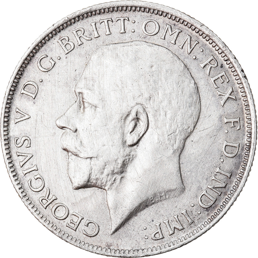 Monnaie, Grande-Bretagne, George V, Florin, Two Shillings, 1915, TTB+, Argent