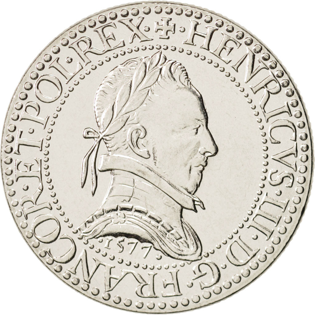 France, Franc d'Henri III, 5 Francs, 2000, Paris, MS(64), KM 1963,Gadoury 782