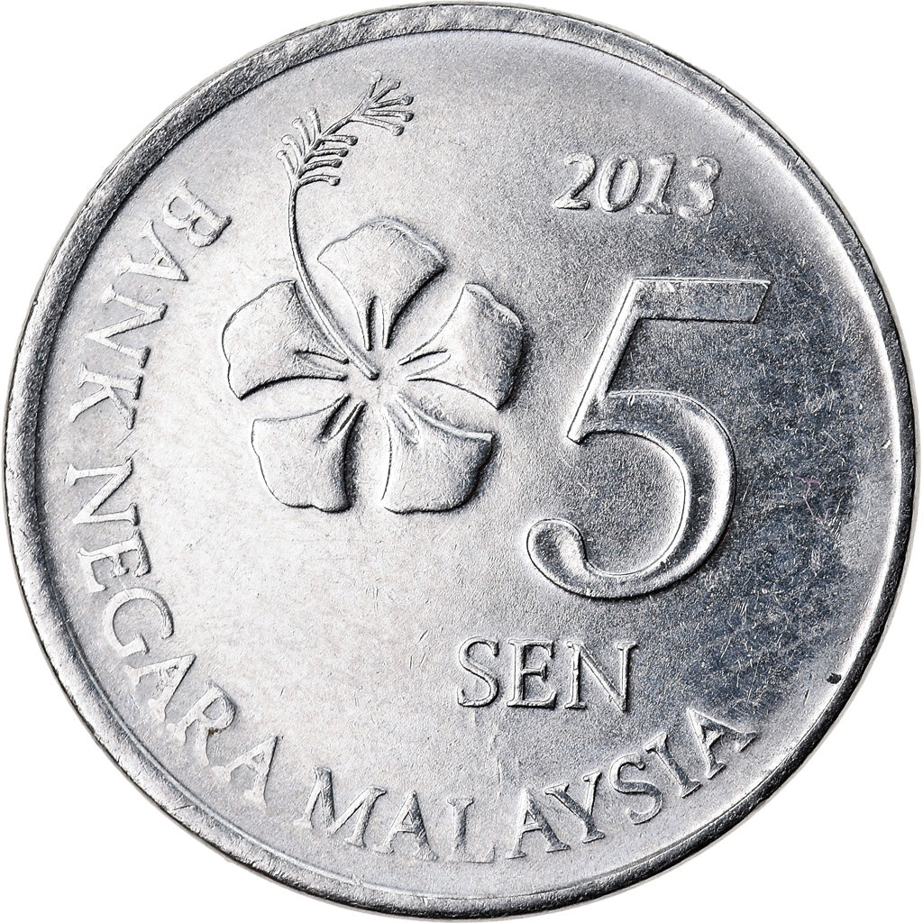 Monnaie, Malaysie, 5 Sen, 2013, TTB, Stainless Steel, KM:201