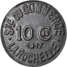 Coin, France, Société du Commerce, La Rochelle, 10 Centimes, 1917, EF(40-45)