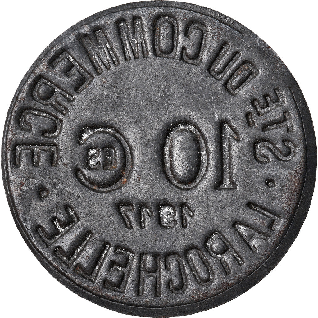 Coin, France, Société du Commerce, La Rochelle, 10 Centimes, 1917, EF(40-45)