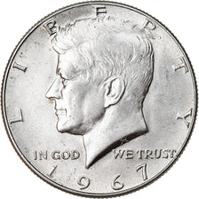 Coin, United States, Kennedy Half Dollar, Half Dollar, 1967, U.S. Mint