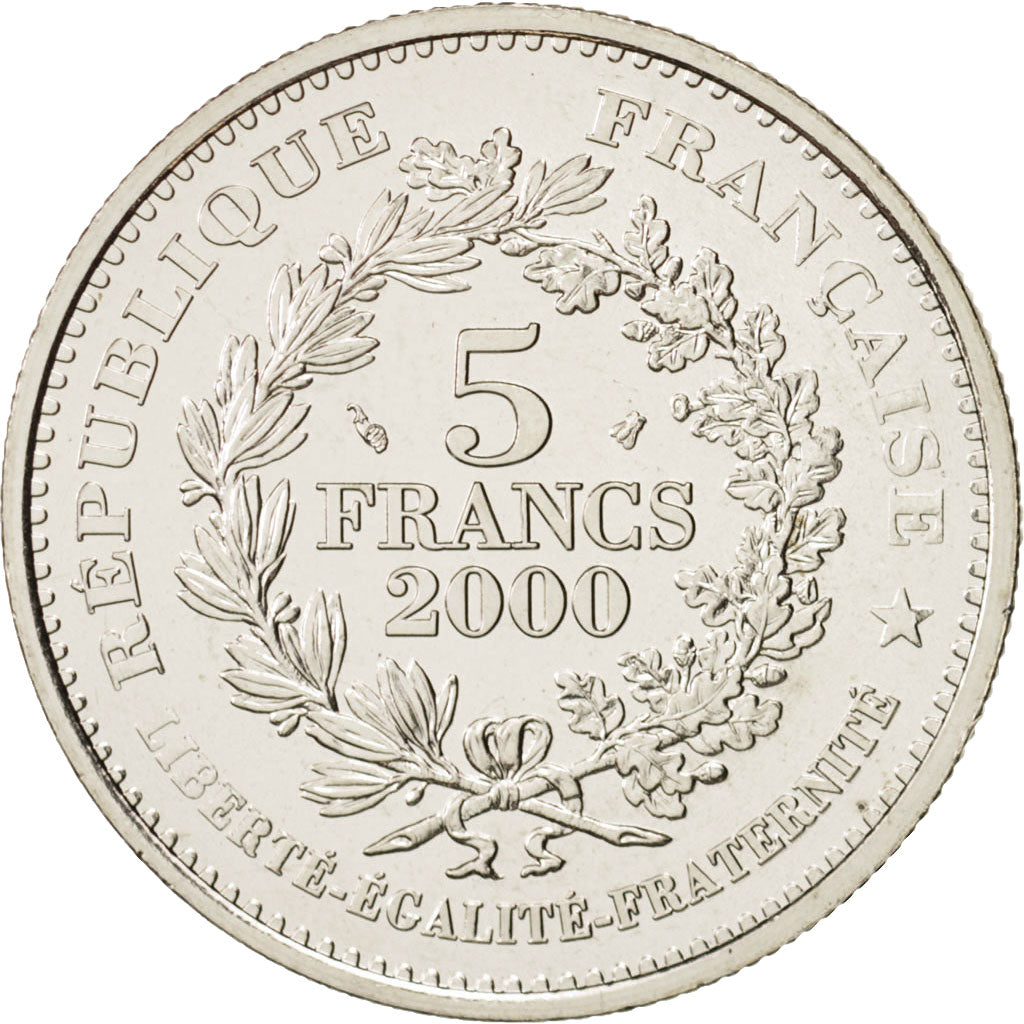 France, Franc à cheval, 5 Francs, 2000, Paris, SPL+, KM 1962, Gadoury 781