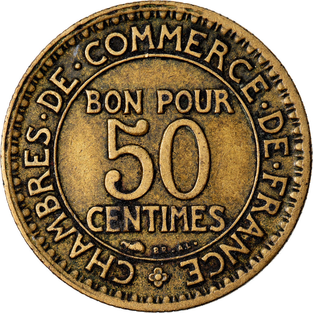 Coin, France, Chambre de commerce, 50 Centimes, 1929, Paris, VF(20-25)