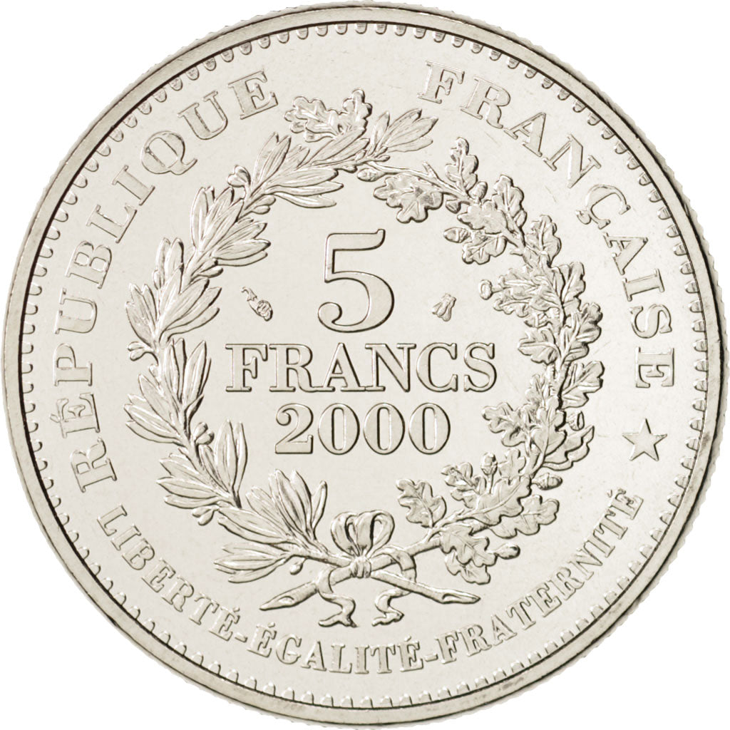 France, Statère des Parisii, 5 Francs, 2000, Paris, MS(64), KM 1222, Gadoury 778
