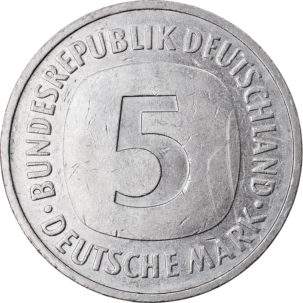 Coin, GERMANY - FEDERAL REPUBLIC, 5 Mark, 1992, Munich, EF(40-45), Copper-Nickel