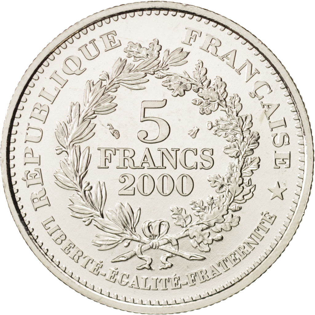 France, Louis d'or de Louis XIII, 5 Francs,2000,Paris,MS(64),KM 1964,Gadoury 783