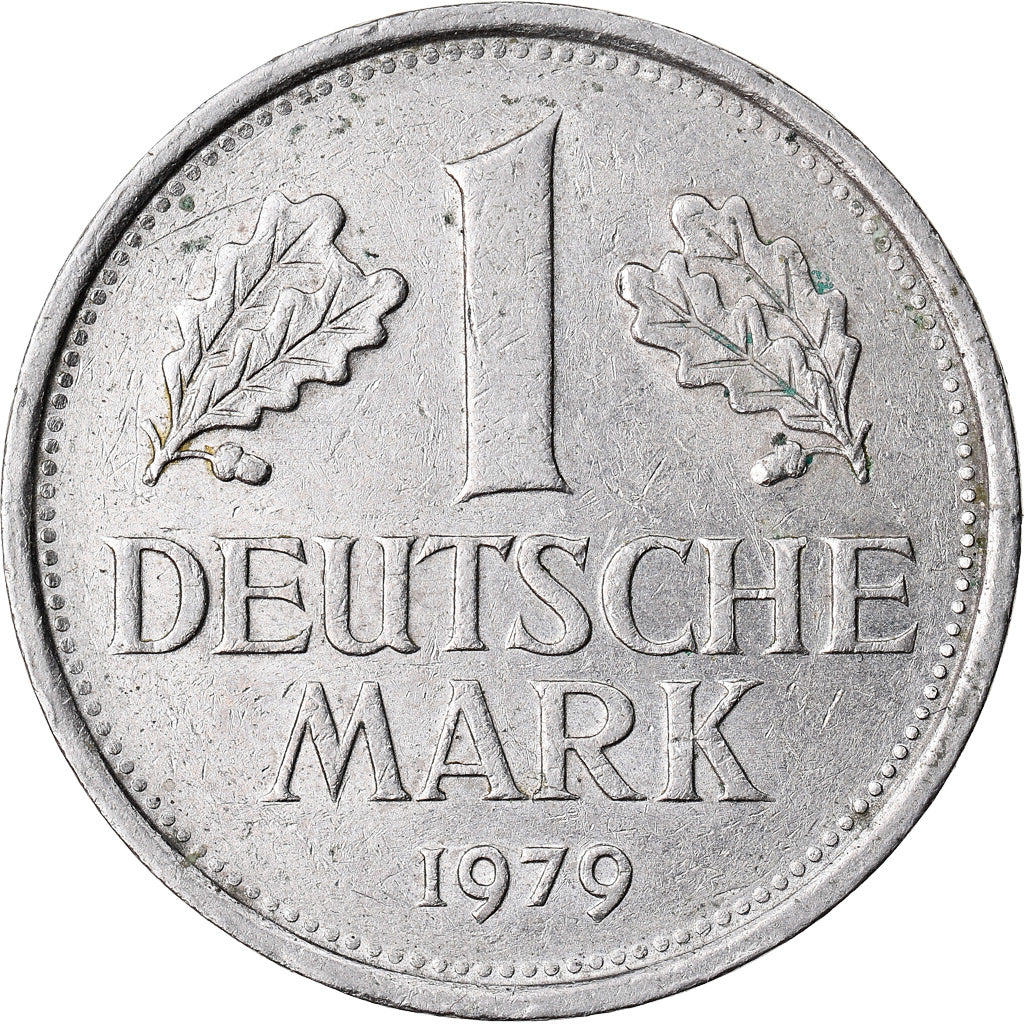 Moneta, Niemcy - RFN, Mark, 1979, Karlsruhe, EF(40-45), Miedź-Nikiel, KM:110