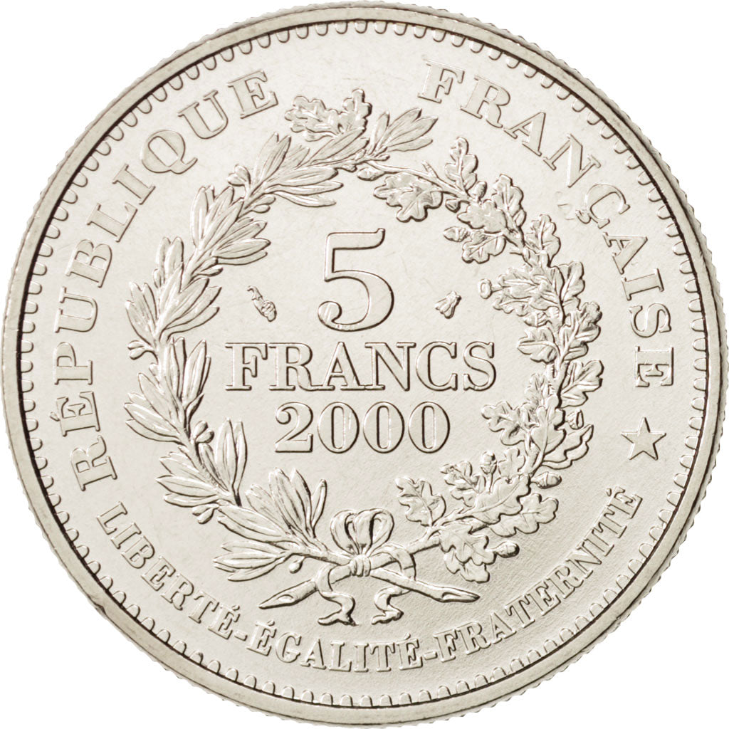 France, Marianne de la III République, 5 Francs, 2000, Paris, MS(64), KM 1966