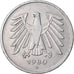 Coin, GERMANY - FEDERAL REPUBLIC, 5 Mark, 1980, Karlsruhe, EF(40-45)