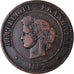 Coin, France, Cérès, 5 Centimes, 1897, Paris, VF(30-35), Bronze, KM:821.1
