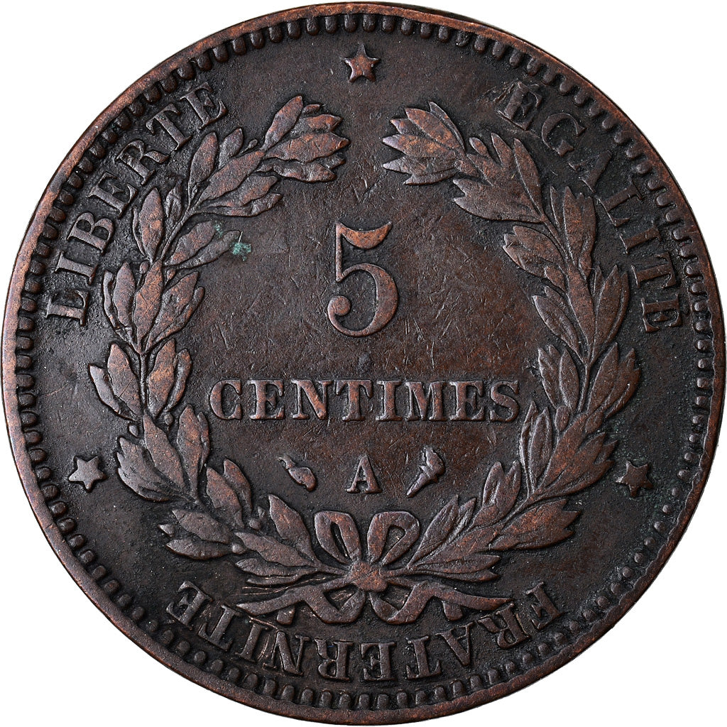 Coin, France, Cérès, 5 Centimes, 1897, Paris, VF(30-35), Bronze, KM:821.1