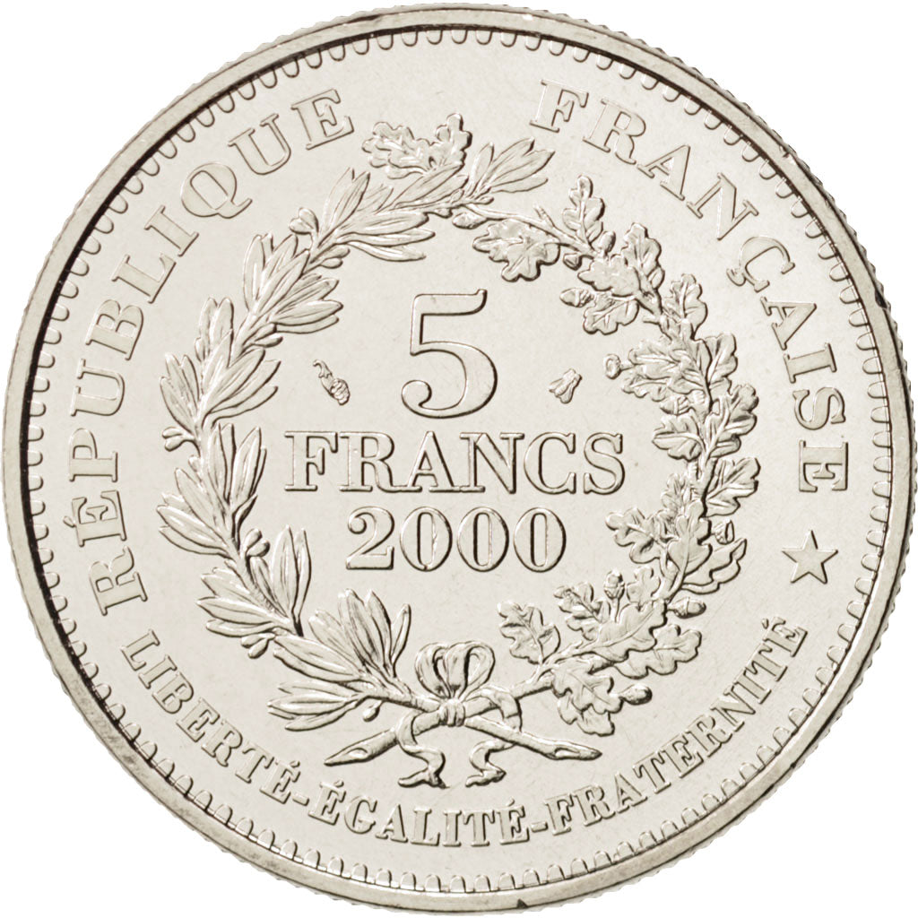 France, Marianne du nouveau franc, 5 Francs, 2000, Paris, SPL+, KM 1967