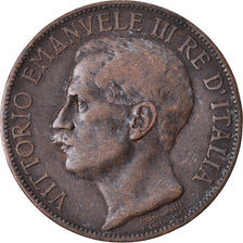 Coin, Italy, Vittorio Emanuele III, 10 Centesimi, 1911, Rome, VF(30-35), Bronze