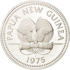 Papua New Guinea, 5 Kina, 1975, Franklin Mint, AU(55-58), Silver, KM:7a