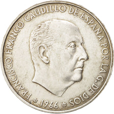 Spain, Caudillo and regent, 100 Pesetas, 1966, AU(50-53), Silver, KM:797