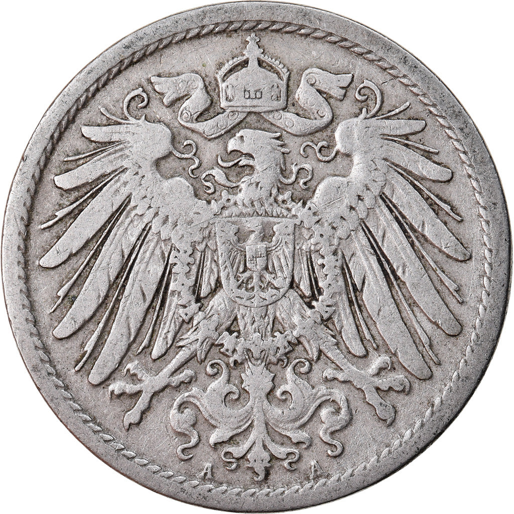 Monnaie, GERMANY - EMPIRE, Wilhelm II, 10 Pfennig, 1906, Berlin, TB+