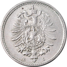 Moneta, GERMANIA - IMPERO, Wilhelm I, 5 Pfennig, 1874, Frankfurt, BB+