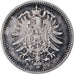 Moneda, ALEMANIA - IMPERIO, Wilhelm I, 20 Pfennig, 1876, Hannover, MBC, Plata