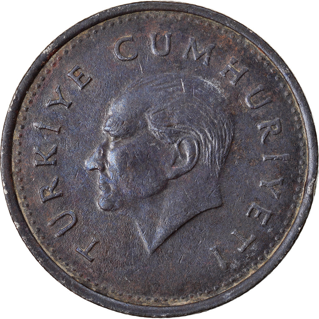 Moneta, Turcja, 1000 Lira, 1991, AU(50-53), Mosiądz niklowy, KM:997
