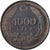 Moneta, Turcja, 1000 Lira, 1991, AU(50-53), Mosiądz niklowy, KM:997