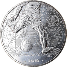 France, 10 Euro, UEFA Euro 2016, 2016, BU, FDC, Argent, Gadoury:EU814