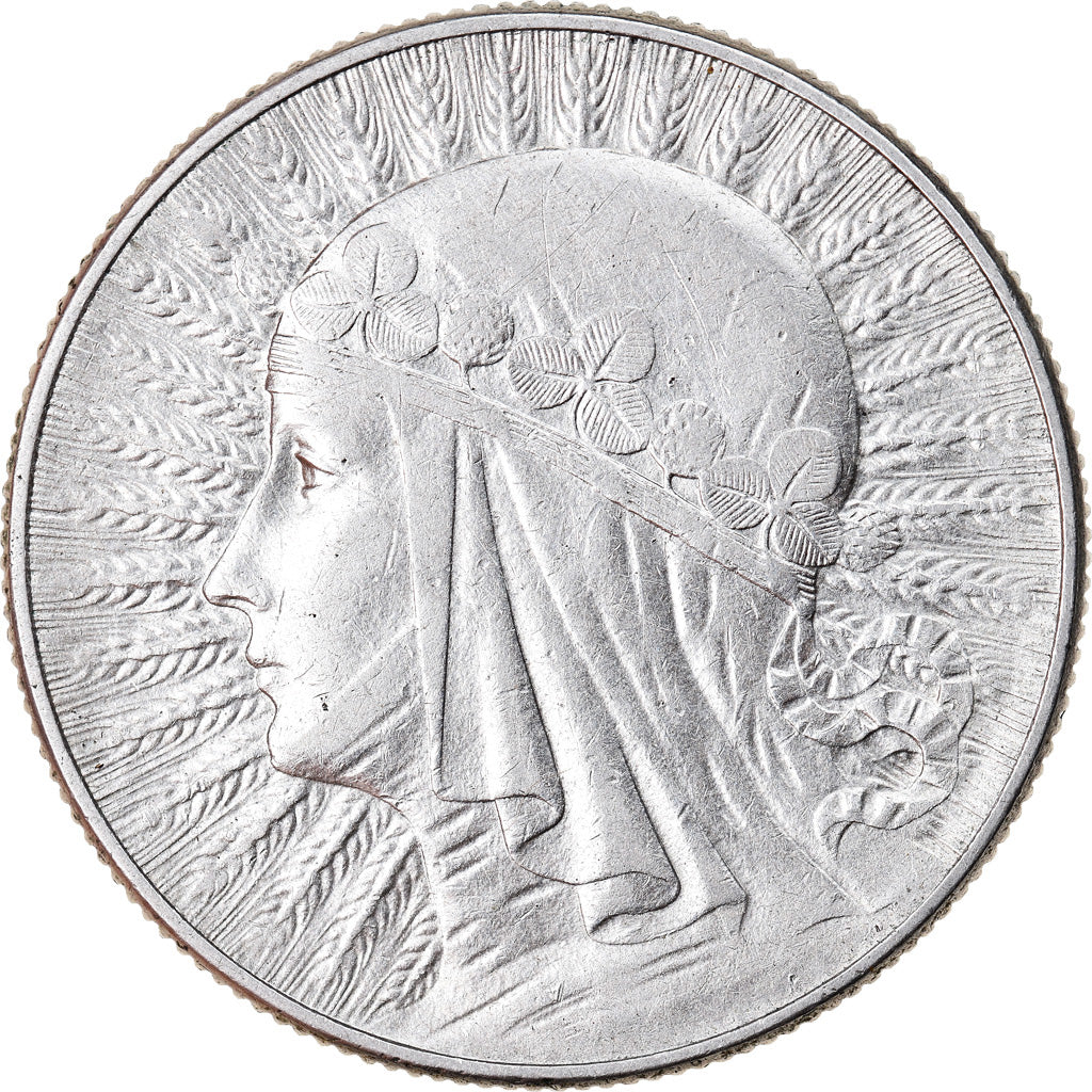 Coin, Poland, 5 Zlotych, 1934, Warsaw, AU(55-58), Silver, KM:21