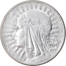 Coin, Poland, 5 Zlotych, 1934, Warsaw, AU(55-58), Silver, KM:21