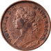 Coin, Great Britain, Victoria, Farthing, 1884, AU(55-58), Bronze, KM:753