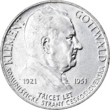 Coin, Czechoslovakia, 100 Korun, 1951, AU(55-58), Silver, KM:33