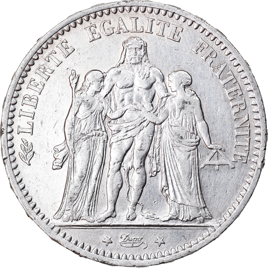 Moneta, Francia, Hercule, 5 Francs, 1874, Paris, BB, Argento, KM:820.1