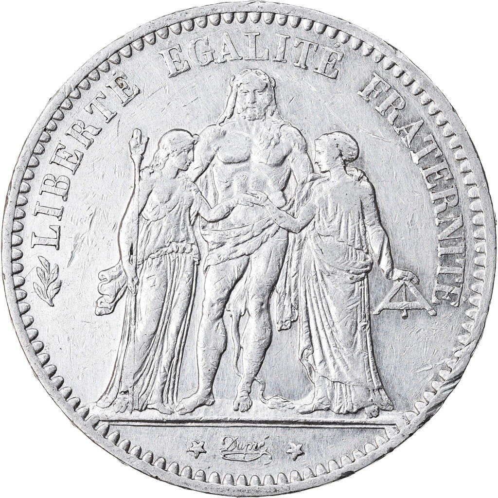 Monnaie, France, Hercule, 5 Francs, 1875, Paris, TTB, Argent, Gadoury:745a