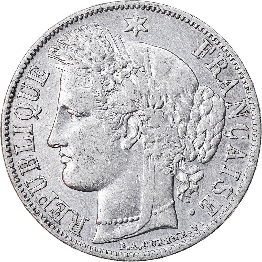 Coin, France, Cérès, 5 Francs, 1851, Paris, Cérès avec légende, EF(40-45)