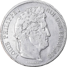 Moneta, Francja, Louis-Philippe, 5 Francs, 1834, Lille, VF(30-35), Srebro