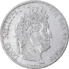 Coin, France, Louis-Philippe, 5 Francs, 1838, Rouen, VF(30-35), Silver