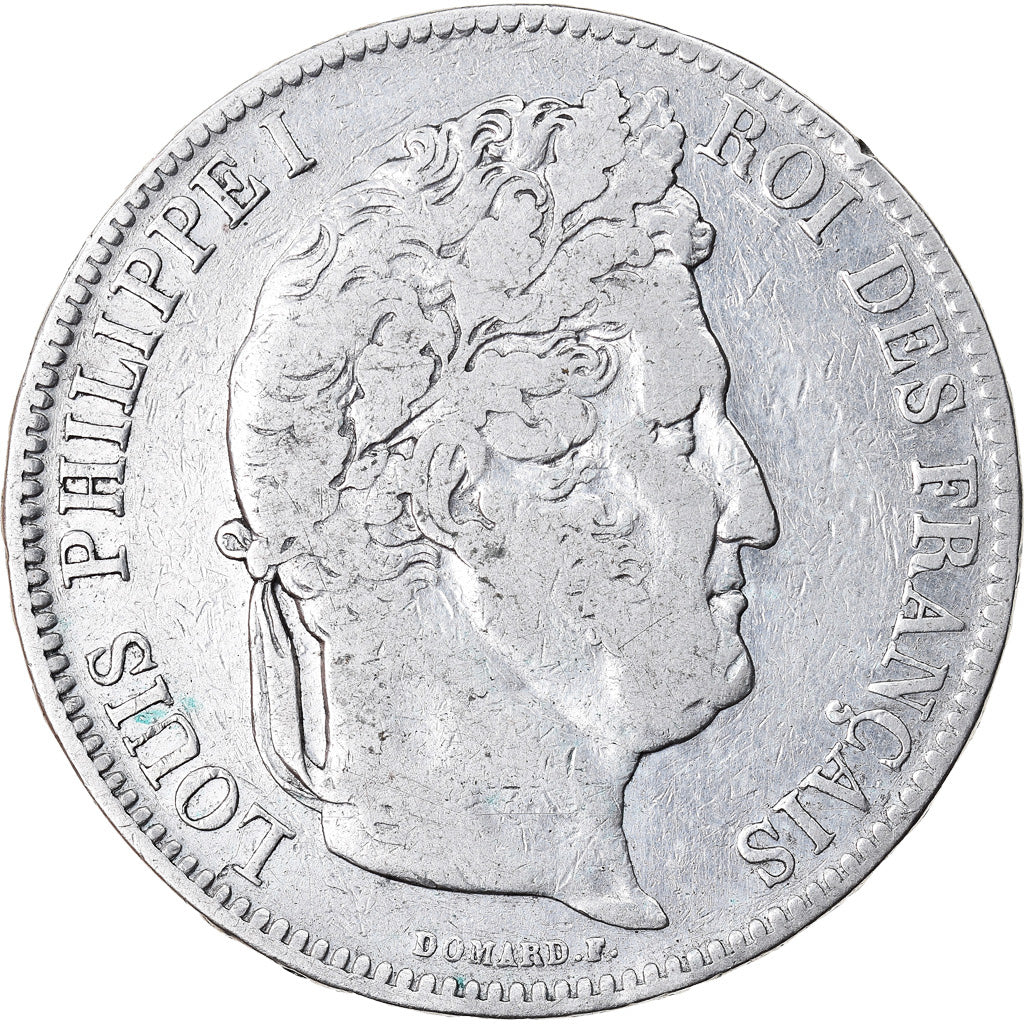 Coin, France, Louis-Philippe, 5 Francs, 1842, Lille, VF(30-35), Silver