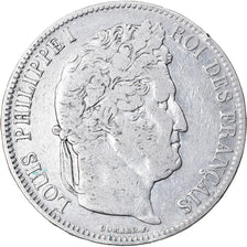 Coin, France, Louis-Philippe, 5 Francs, 1842, Lille, VF(30-35), Silver