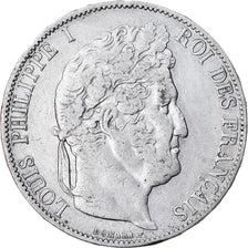 Moneta, Francia, Louis-Philippe, 5 Francs, 1846, Paris, MB+, Argento, KM:749.1