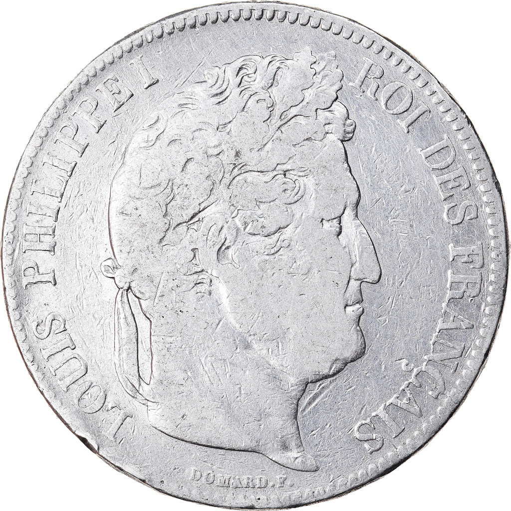 Munten, Frankrijk, Louis-Philippe, 5 Francs, 1832, Bordeaux, FR+, Zilver