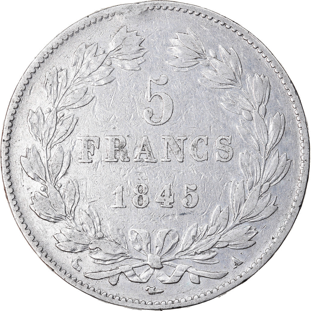 Coin, France, Louis-Philippe, 5 Francs, 1845, Lille, EF(40-45), Silver