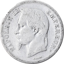 Moneta, Francia, Napoleon III, Napoléon III, 2 Francs, 1866, Strasbourg, MB
