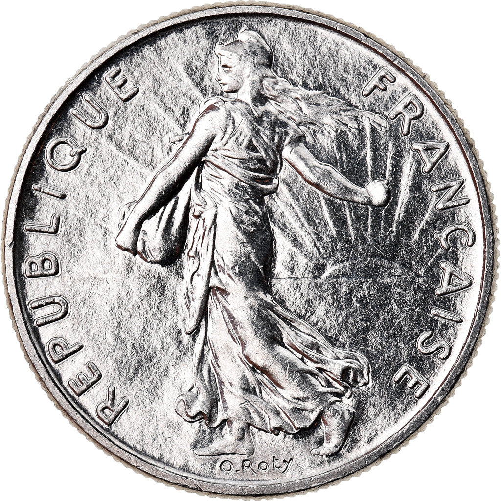 Munten, Frankrijk, Semeuse, 1/2 Franc, 1990, Paris, PR, Nickel, KM:931.1