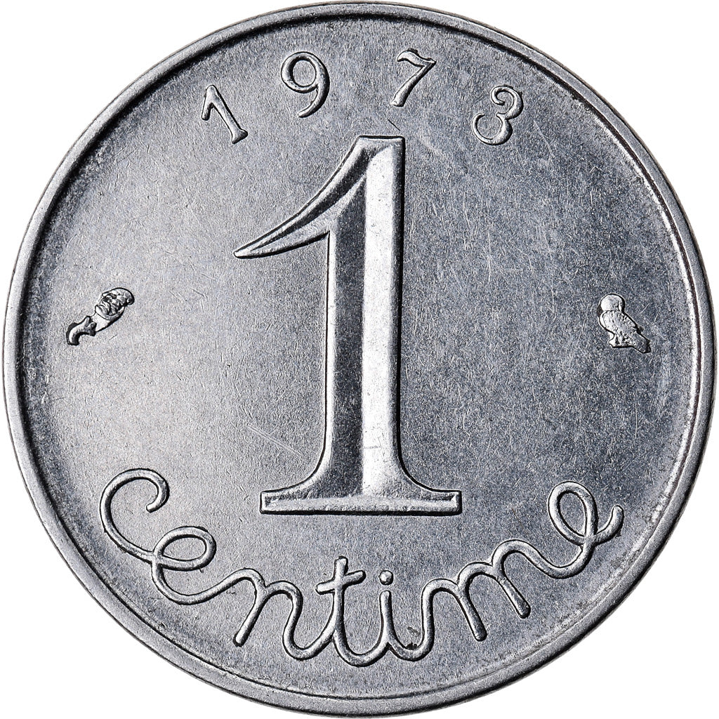 Coin, France, Épi, Centime, 1973, Paris, EF(40-45), Stainless Steel, KM:928
