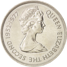 Gibraltar, Elizabeth II, 25 New Pence, 1977, AU(55-58), Copper-nickel, KM:10