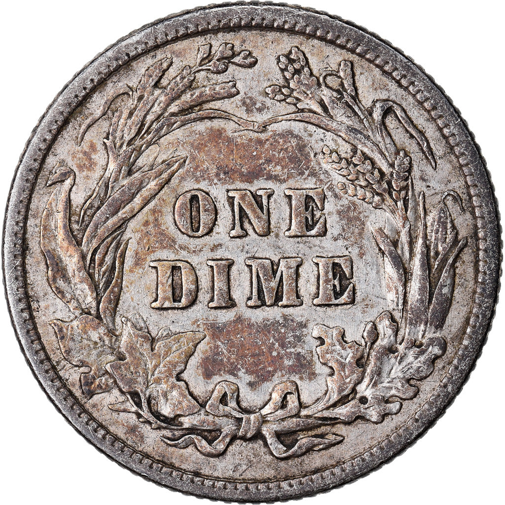 Coin, United States, Barber Dime, Dime, 1914, U.S. Mint, Philadelphia