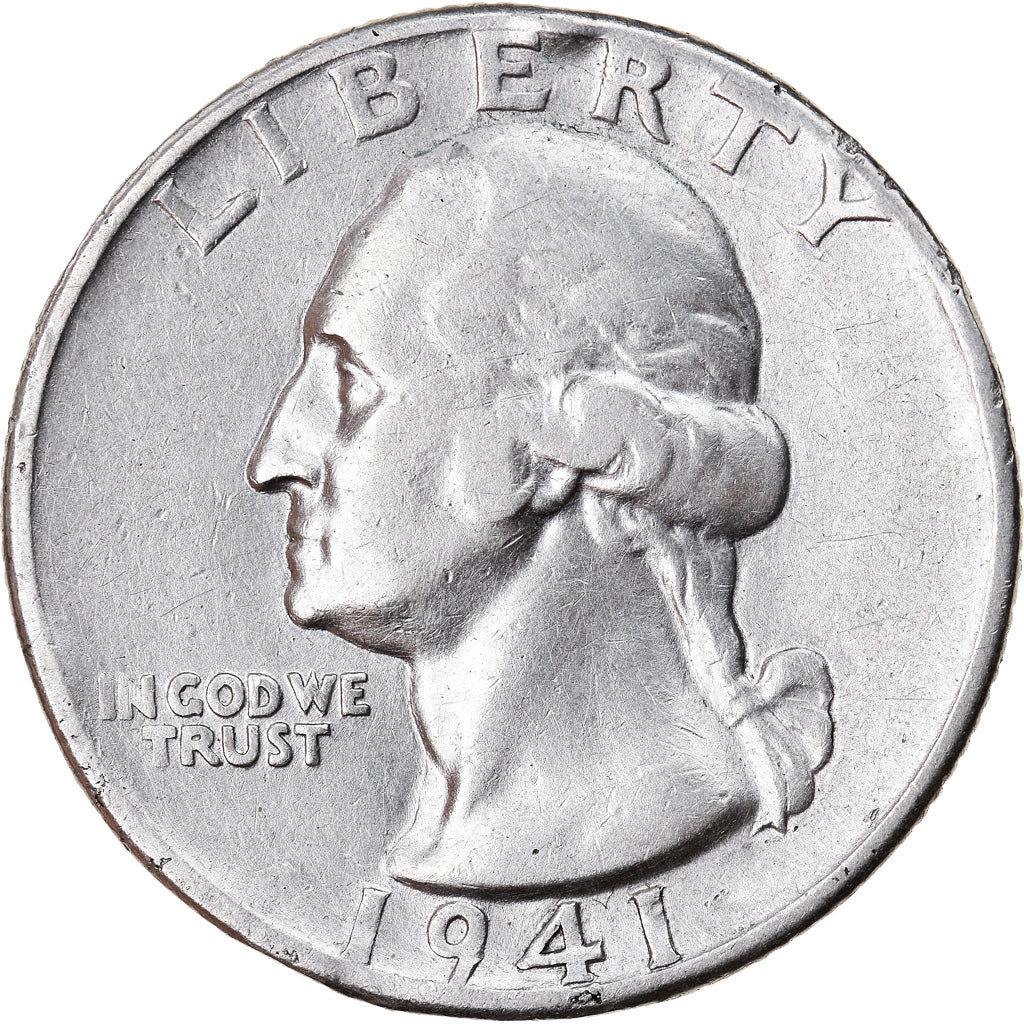Münze, Vereinigte Staaten, Washington Quarter, Quarter, 1941, U.S. Mint