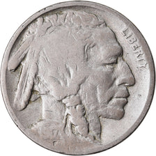 Moneta, USA, Buffalo Nickel, 5 Cents, 1917, U.S. Mint, Philadelphia, VF(20-25)