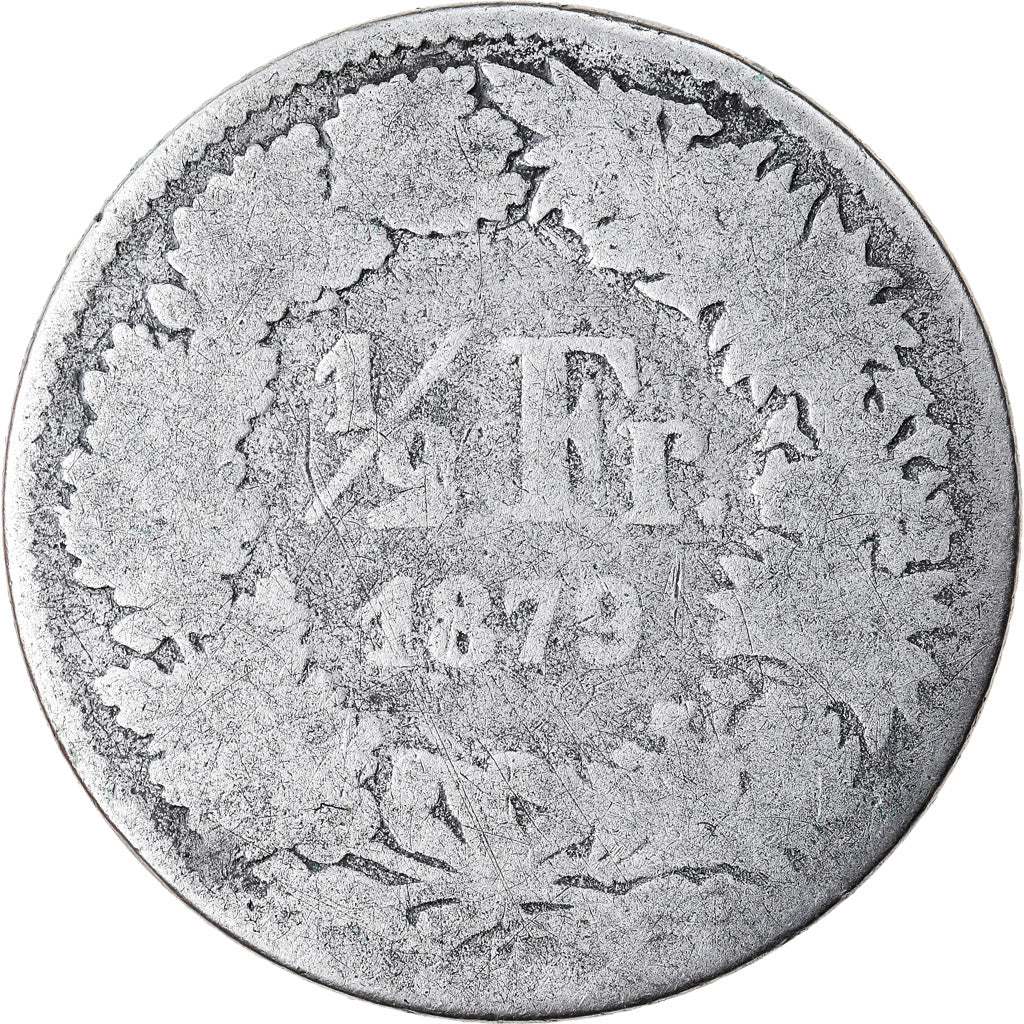 Coin, Switzerland, 1/2 Franc, 1879, Bern, F(12-15), Silver, KM:23