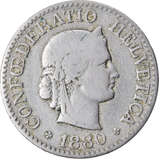 Monnaie, Suisse, Victoria, 10 Rappen, 1880, Bern, Ottawa, TB, Copper-nickel